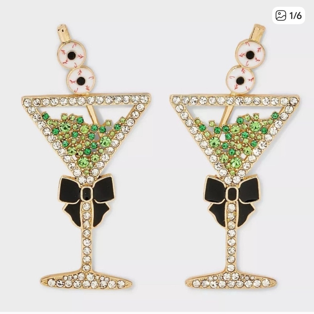 Sugarfix by BaubleBar Martini Halloween Earrings